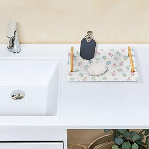 Dallanan akrilna ladica za kupaonicu ukrasna ladica sa zlatnim ručkama za kuhinjske organizatore uzorka uzorka konfeta