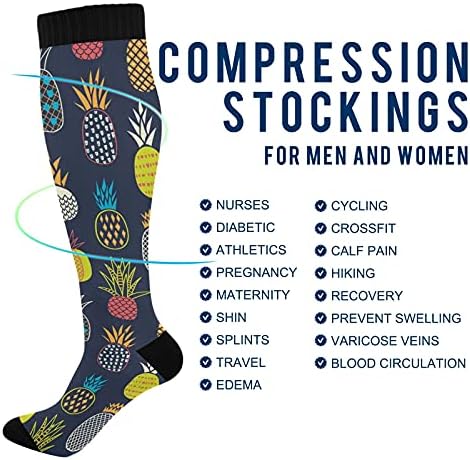 XIGUA Rainbow kompresije čarapa koje trče čarape za vrtlarstvo, trčanje, biciklizam, putovanja i penjanje