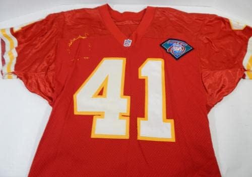 1994. Kansas City Chiefs Dave Whitmore 41 Igra koristila Red Jersey 35 godina 75. P 5 - Nepotpisana NFL igra korištena dresova