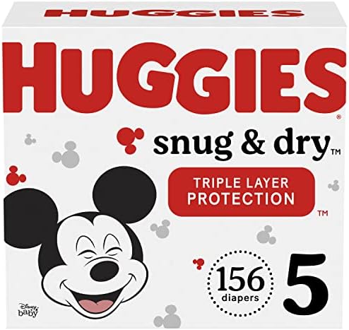 Huggies Snug & Dry Baby Pelene, Veličina 5, 156 CT