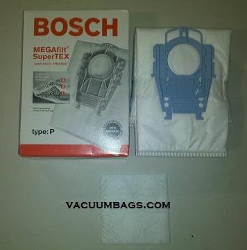 Bosch tipa P Megafilt, vrećice za čišćenje vakuuma Supertex - 5 pakiranja plus 1 filter - originalan