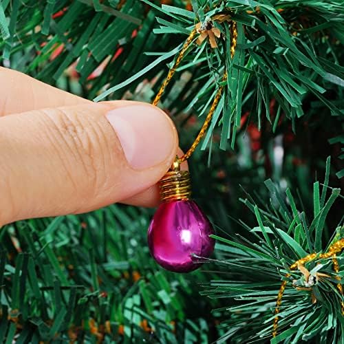 100 komada božićne kuglice ukrasi plastične žarulje kuglice otporne na viseće kuglice šarene ukrase za božićno drvce ukras