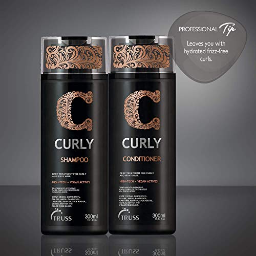 Set šampona za kovrčavu kosu s luksuznim proizvodom za njegu kose i mrežastom maskom