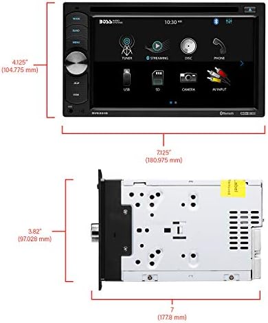 Boss Audio Systems BV9351B CAR DVD Player - Double DIN, Bluetooth Audio i Calling, 6,2 inčni LCD zaslon dodirnih zaslona,