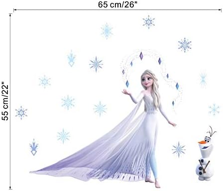 Boje snijega i leda smrznute 2 Zidne naljepnice dječja soba zidne naljepnice princeza Aisha Zidne naljepnice princeza soba