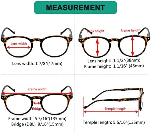 Ovalne opružne petlje ženske naočale za čitanje + okvir kornjače 3,50 okrugle naočale za čitanje za žene
