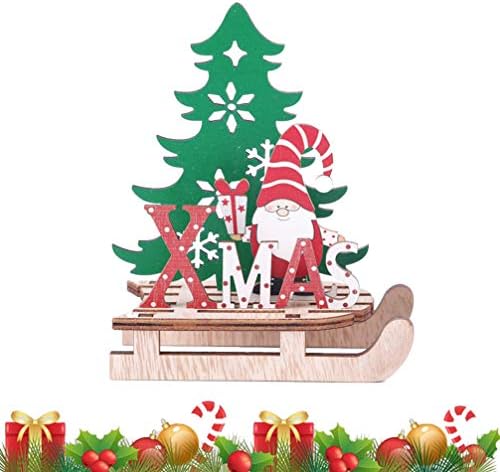 Aboofan rođenje ukrasi radna površina dekoracija drvena božićna stabla Djed Božićnjak spajanje božićnog xmas kućna radna