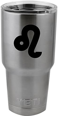Zodijački znak leo silueta naljepnica vinilne naljepnice za yeti šalica čaša termos pint staklo