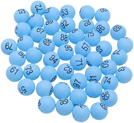 Toyvian 100pcs numerirane lopte 1-1-100 loptice za loptice za stol teniske kuglice tiskane ping pong lopte s brojevima za