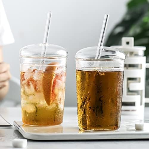 Hemoton 3PCS naočale za piće Veliki kapacitet šalica s šalicama s poklopcem s poklopcem Iced Kava Šalica mjehurića čaj za