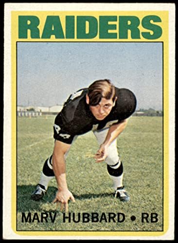 1972. Topps 54 Marv Hubbard Oakland Raiders Ex Raiders Colgate