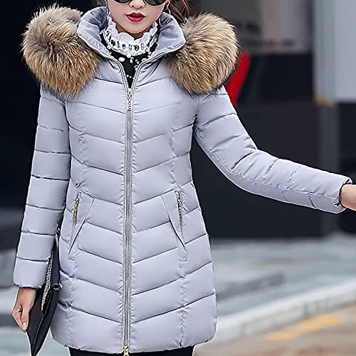 Minge tunika Puffer jakna za žene casual dugih rukava aktivna zimska kornjača pufflena jakna mekana čvrsta patentna vrata