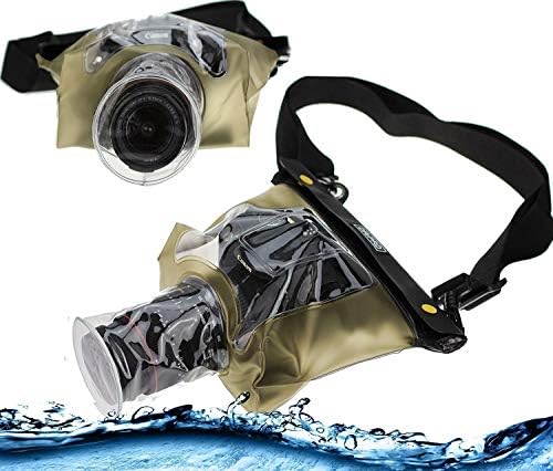 Navitech Blue DSLR SLR vodootporna podvodna kućišta/poklopac torbica Suha torba kompatibilna s Canon EOS 77D