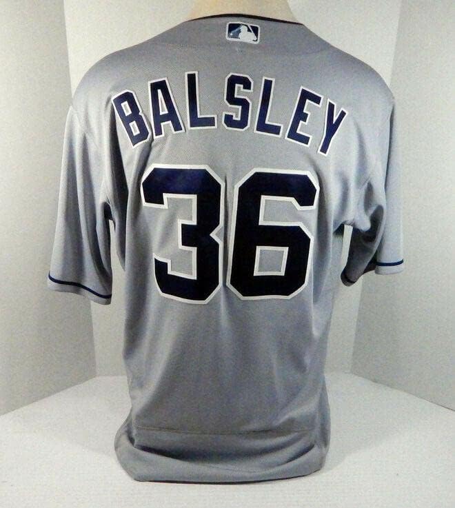 2017 San Diego Padres Darren Balsley 36 Igra objavljena Grey Jersey SDP0866 - Igra korištena MLB dresova