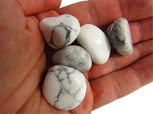 CIRCOITOFFICE 5 komada Bijeli zavijanje kamena - zacjeljivanje kamenja, metafizičko izlječenje, kamenje čakra za wicca, reiki,
