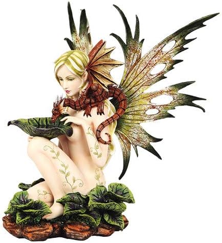 Pacific Giftware 14.25 Fairyland Lotus Fairy s Crvenim zmajem [9719]