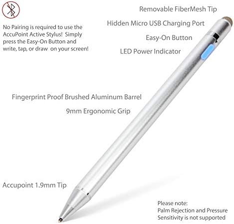 Boxwave olovka kompatibilna s zmajevim touch vidom 1 - AccuPoint Active Stylus, Electronic Stylus s ultra finim vrhom za