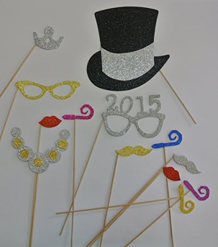 Nova godina 2015 Naočale Photo Booth Rekvis brkovi na partijama na zabavi