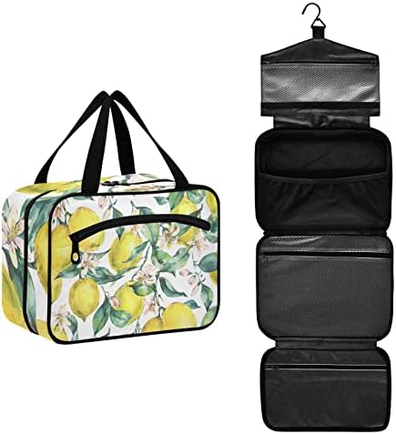 Svježa žuta toaletna vrećica za limun za žene organizator torbe za šminku s visećim kukom kozmetičke torbe Viseće toaletne