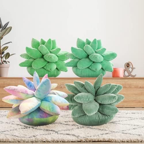 3D sukulents jastuk kaktusa, slatki jastuci za estetiku spavaće sobe, 10 -inčni plišani plišani punjeni igračke meka lutka