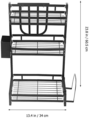 Cabilock Metal Storage Polica za odlaganje metalnih polica za skladištenje stalak za odlaganje 3- T-sloj kuhinjski nosač