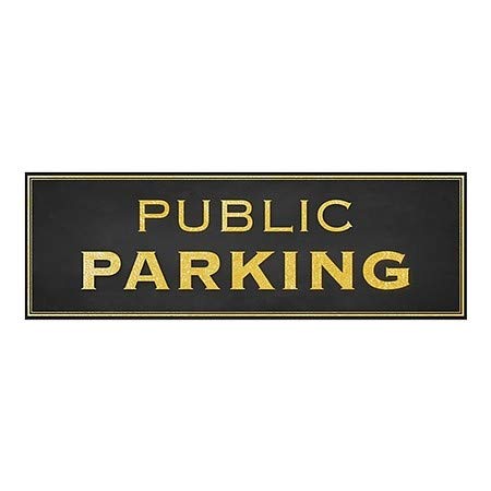 CGSIGNLAB | Javni parking -klasično zlato prilijepljenje prozora | 36 x12
