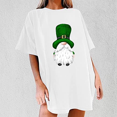Ženska majica za jesen i ljeto 2023. s kratkim rukavima s okruglim vratom grafički osnovni top u salonu za Dan sv.