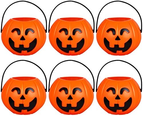 Toyvian 6PCS Halloween Bunket Bucket Halloween Candy Conuldron Nositelji lagani trik ili obradu kanti za Festival Halloween