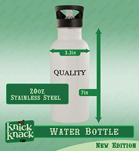 Knick Knack pokloni Dugar - boca vode od nehrđajućeg čelika od 20oz, srebro