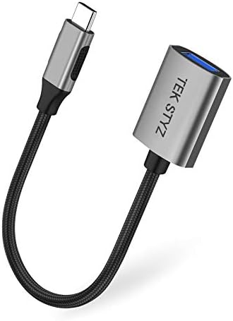 TEK STYZ USB-C USB 3.0 adapter kompatibilan s vašim Xiaomi M2010J19CG OTG Type-C/PD muški USB 3.0 ženski pretvarač.