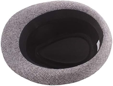 Jazz Hat muški prozračni platneni šešir Top kapica za muškarce Žene kostime pribor Curlystraw šešir Lagani gospodin šešir