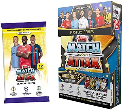 2022-23 Topps Match Attax Champion League Cards - WonderKids Mega Tin + Bonus Pack