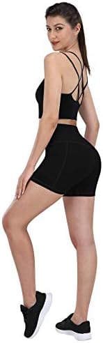 Fengbay 2 pakiranje 8 /5 biciklističke kratke hlače za žene s džepovima, kratke hlače s visokim strukom za žene kompresije