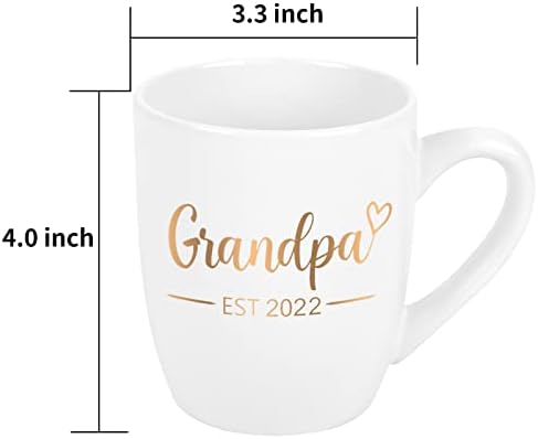 YHRJWN Pokloni za najavu trudnoće za bake i djedove, baka djed EST 2022, Novi pokloni bake i djedova, promovirana djed baka