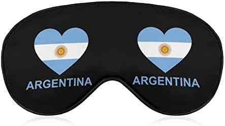 Ljubav Argentina Smiješna maska ​​za oči za spavanje meka sljepog začina s podesivim narezom za muškarce za muškarce