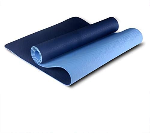 Dvobojna Protuklizna joga prostirka za teretanu, prostirka za kućnu teretanu bez mirisa plava 8 mm 183,61 cm