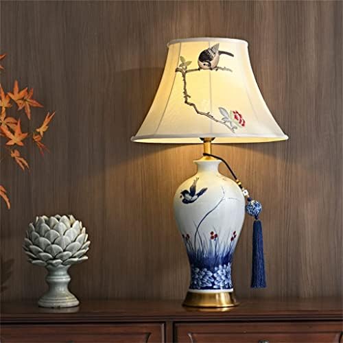 Fksdhdg kineska stolna svjetiljka klasična dnevna soba studij ukrasna vaza keramička američka glavna spavaća soba kreveta