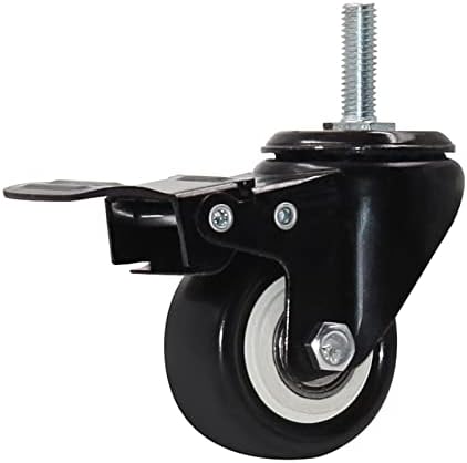 Larro 2 inča 50 mm teška dužnost 180 kg crnih okretnih kotača kolica kolica kolica kolica guma 4pcs