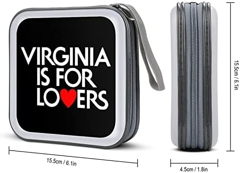 Virginia je za ljubavnike CD kućište modne plastične torbe za odlaganje plastičnih novčanika za auto za auto kuću