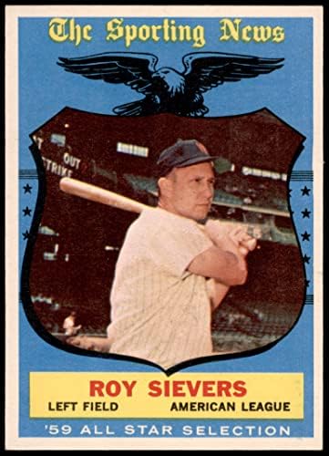 1959. Topps 566 All-Star Roy Sievers Washington Senators NM Senatori