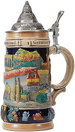 Haucoze pivo Stein šalica njemačka orijentira Stanley za piće s poklopcem za čovjeka 0,6 litara