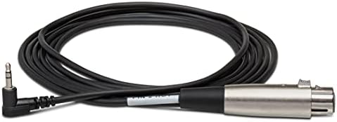 HOSA XVM-101F XLR3F u pravi kut 3,5 mm TRS mikrofonskog kabela, 1 stopa