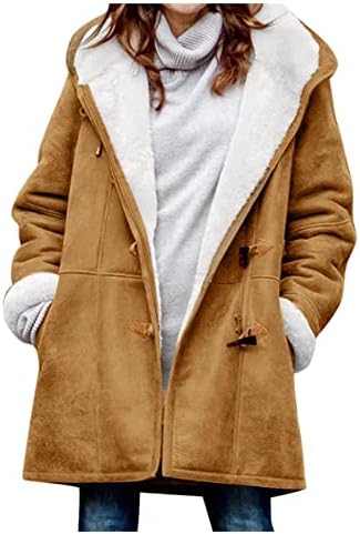 RMXEI ženska ležerna modna moda labava kaputa od solidne boje plus ručak ovratnik džepna jakna zima