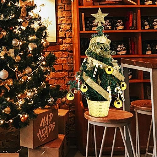 Abaodam božićni dan mini božićno drvce radne površine ukrasni poklon koristio za slavlje Božić