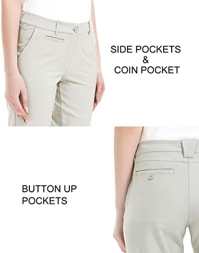 Lesmart ženske hlače Golf istezanje laganog prozračnog brzog suhog rada dame golf hlače s džepovima