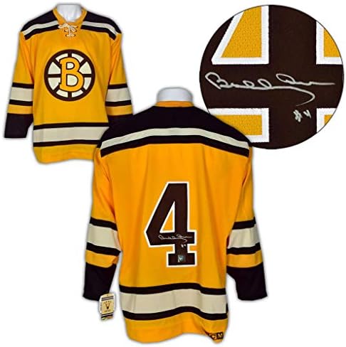Bobby Orr Boston Bruins potpisao je žuti rookie vintage ccm dres - Autographd NHL dresovi