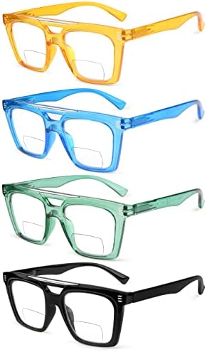 Bifokalne naočale za čitanje s 4-paketom za oči male leće bi-fokalne čitatelje +1.5