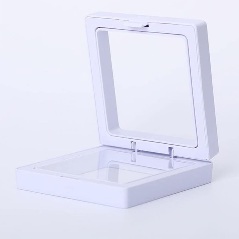 OYALMA VERVET TRADNE KUTIONS minimalizam Box Box Pribor za nakit Vjenčanje - Siva - Rhodium Plated -72417