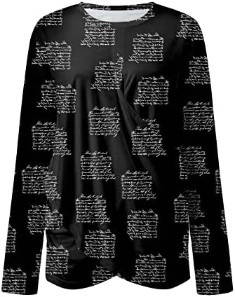 Nokmopo jesenske košulje za žene 2022 Ženska modna ležerna čvrsta boja okrugla vrata Okrugli vrat Cross Pleats labava bluza