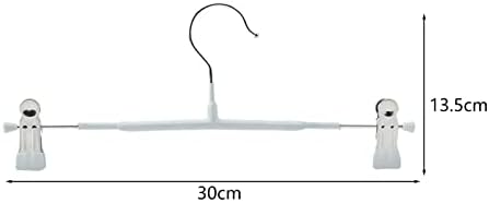 5 PCS čvrste vješalice za borbu protiv klizanja s podesivim isječcima za hlače suknje i više-Zaštita od nehrđajućeg čelika